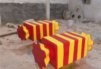 大型棒棒糖雕塑廠家 鍛造發光小品 房地產雕塑