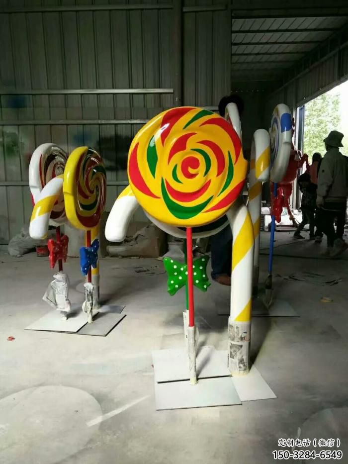 鋼管棒棒糖雕塑 異形噴水小品 農(nóng)村雕塑