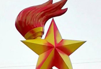 步行街火焰雕塑 游樂場(chǎng)景觀小品 鑄造雕塑