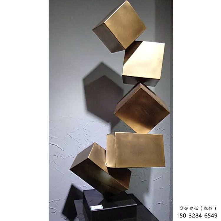 創意魔方雕塑 啞光景觀小品 公園雕塑