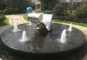 房地產(chǎn)飄帶雕塑 現(xiàn)代景觀擺件 幾何雕塑