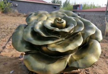 別墅區(qū)玫瑰雕塑 大型別墅區(qū)擺件 剪影雕塑