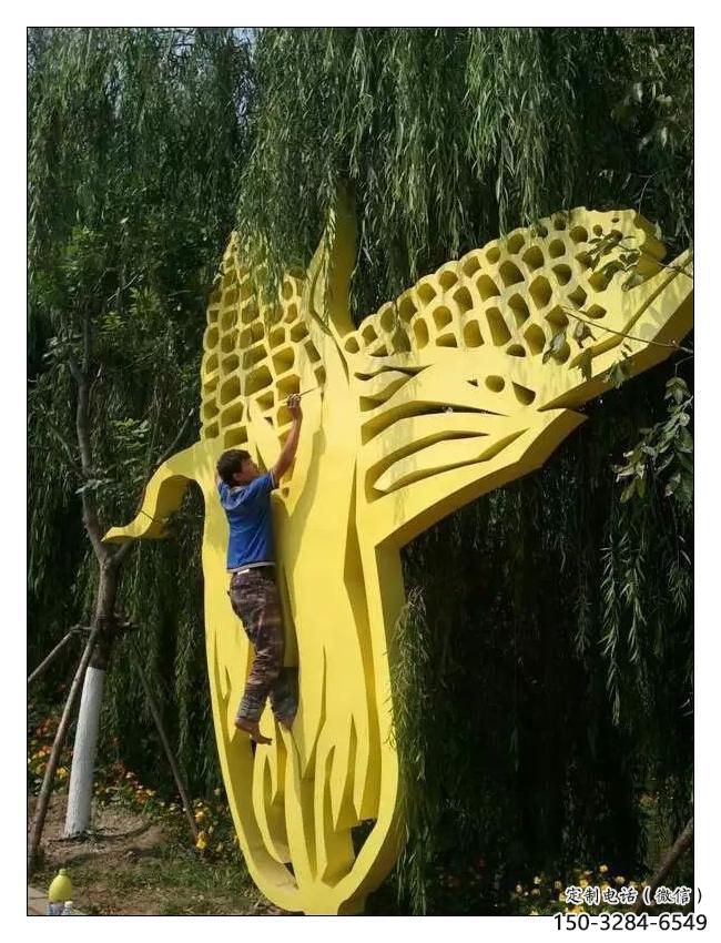 公園玉米雕塑 酒店門口雕塑 彩繪擺件