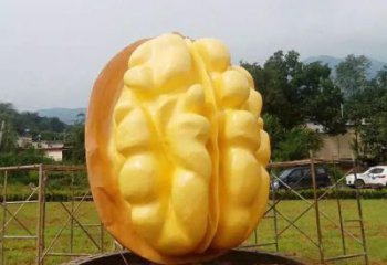創(chuàng)意核桃雕塑 景觀農(nóng)作物雕塑 公園雕塑