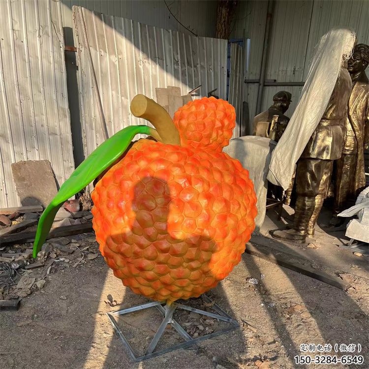 室內(nèi)荔枝雕塑 仿真景觀擺件 大型雕塑