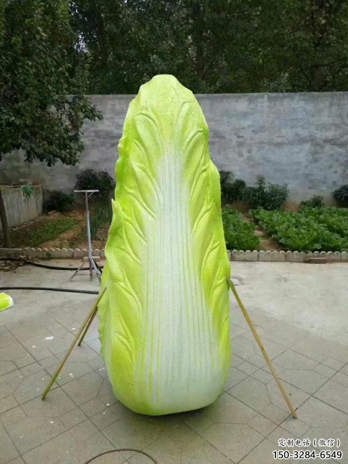 廣場白菜雕塑 抽象景觀果蔬雕塑 烤漆蔬菜雕塑