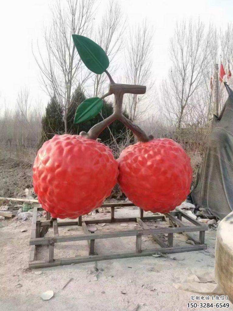 楊梅雕塑，水果仿真擺件，戶外景觀雕塑 (5)