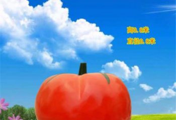 田間番茄雕塑 彩繪仿真雕塑 園林擺件