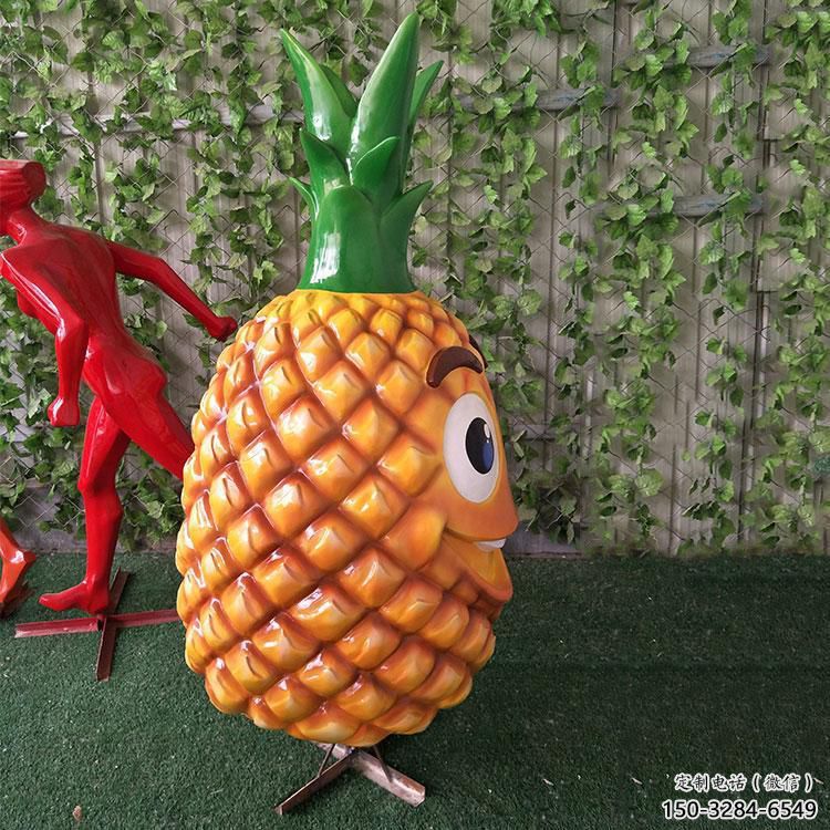城市菠蘿雕塑 風(fēng)景區(qū)彩繪雕塑 抽象擺件