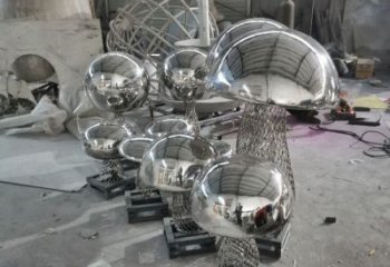 草地香菇雕塑 現代校園果蔬雕塑 大型蔬菜雕塑