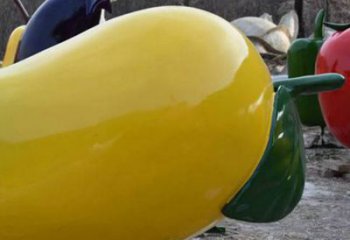 房地產芒果雕塑 現代景觀水果雕塑 幾何果蔬雕塑