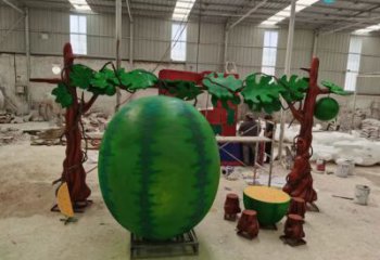 商業街西瓜雕塑 售樓處雕塑 果蔬擺件