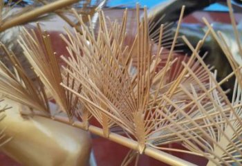 公園松樹雕塑 戶外大樹雕塑 抽象植物雕塑