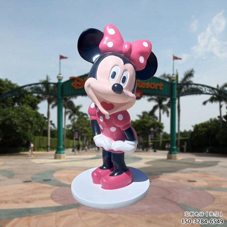 商業(yè)街米奇雕塑 烤漆卡通雕塑 彩繪動(dòng)漫雕塑