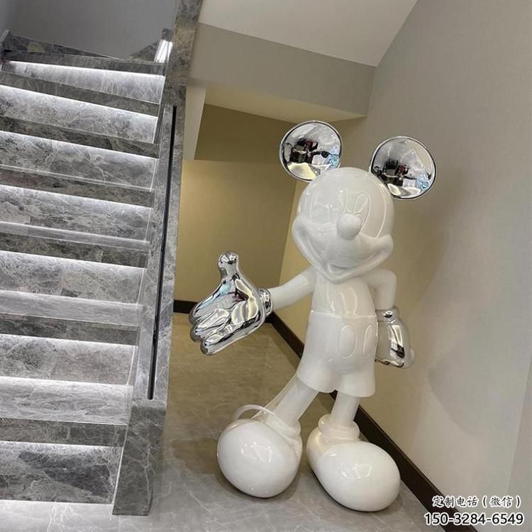 鑄造唐老鴨雕塑 中式村口卡通雕塑 景觀動(dòng)漫雕塑