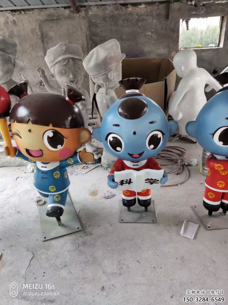 園林娃娃雕塑價(jià)格 田間彩繪雕塑 動(dòng)漫擺件