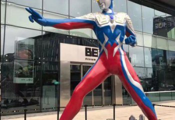 房地產(chǎn)超人雕塑 現(xiàn)代景觀動(dòng)漫雕塑 幾何卡通雕塑