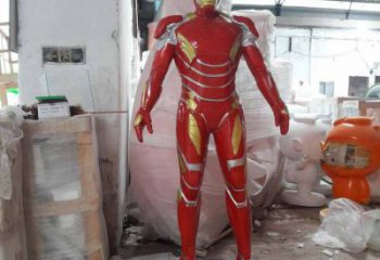 街道超人雕塑 現代景觀動漫雕塑 彩繪卡通雕塑