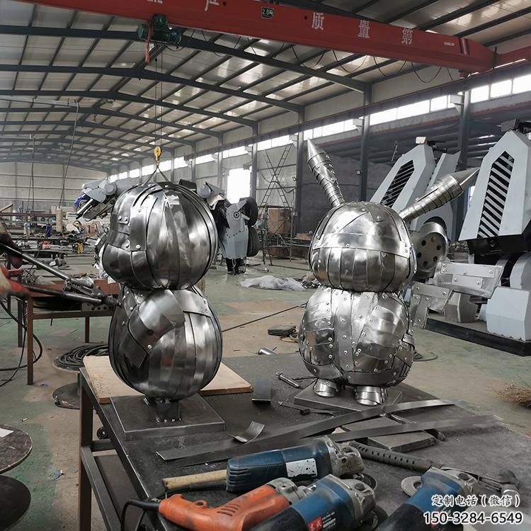 機器人雕塑廠 抽象藝術動漫雕塑 烤漆卡通雕塑