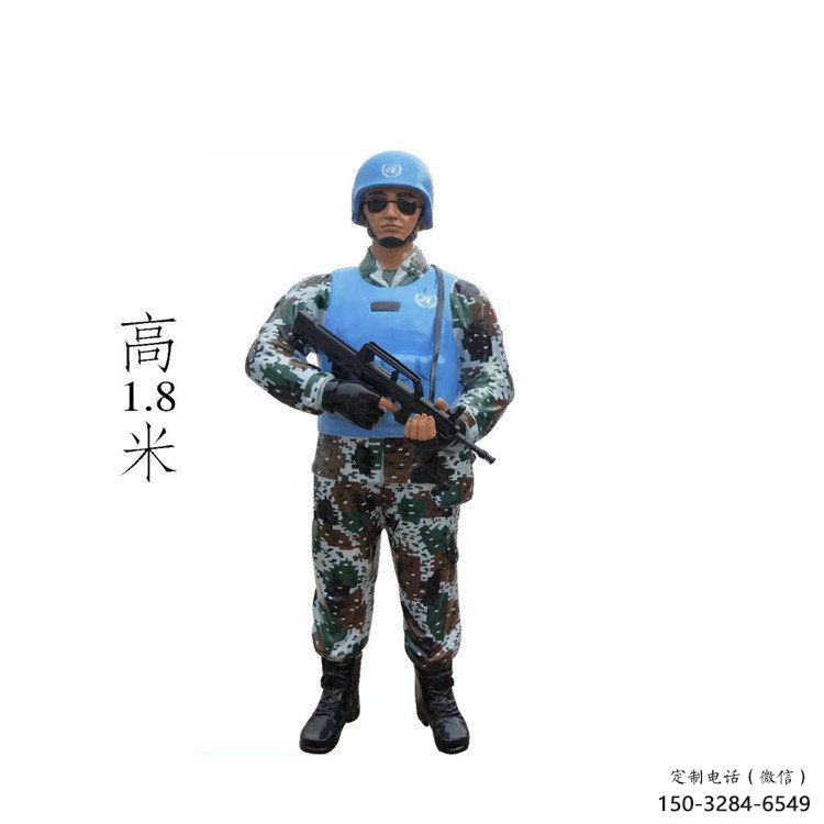 交警雕塑 仿真景觀士兵雕塑 烤漆軍人雕塑