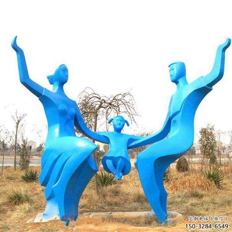 烤漆母親雕塑 幾何女人雕塑 室內肖像雕塑