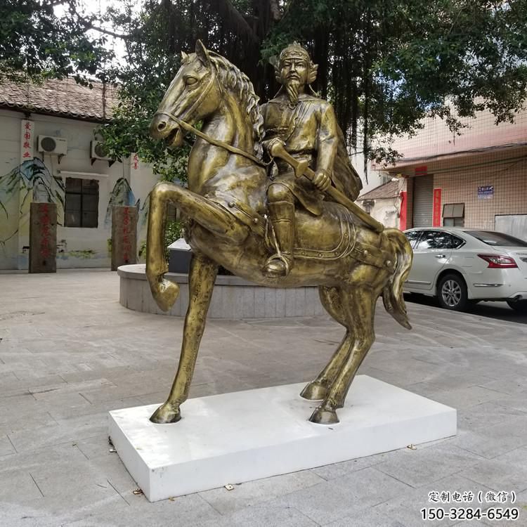 園林騎馬人雕塑 城市廣場雕塑 步行街擺件