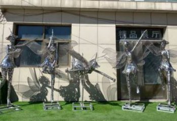 燈光小精靈雕塑 鏤空卡通雕塑 商業(yè)街動(dòng)漫雕塑