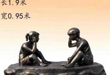 農(nóng)村老人雕塑 抽象藝術(shù)擺件 烤漆古代雕塑