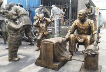 商業(yè)街爆米花雕塑 烤漆民俗雕塑 彩繪小吃雕塑