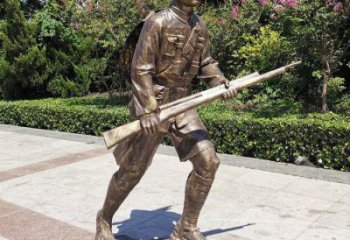 步行街雷鋒雕塑 游樂(lè)場(chǎng)景觀古代雕塑 鑄造英雄雕塑