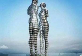 仿古情侶雕塑 庭院和睦雕塑 田間小品