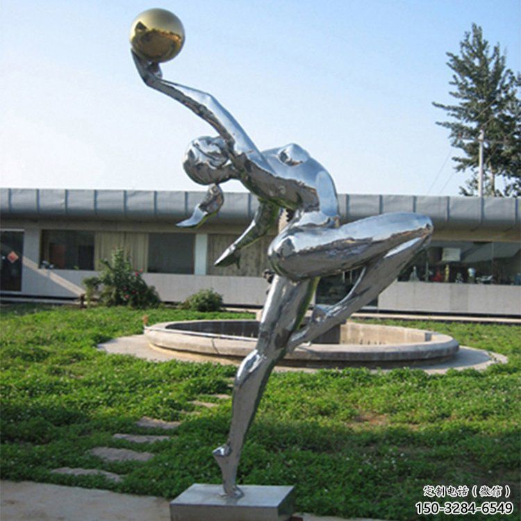 仿古舞蹈雕塑 草地演員雕塑 房地產(chǎn)跳舞雕塑