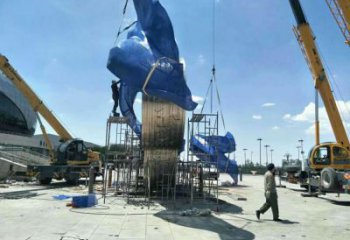 運動場建筑雕塑，不銹鋼五環(huán)雕塑，景區(qū)烤漆建筑雕塑