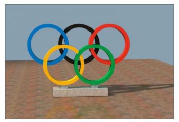 公園五環(huán)雕塑廠家，運動擺件，體育標(biāo)識小品