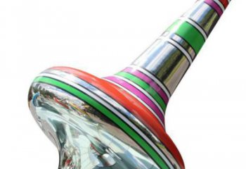 街道陀螺雕塑 現代景觀雕塑 彩繪地標雕塑