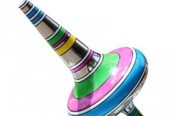 農村陀螺雕塑 抽象藝術雕塑 烤漆地標雕塑