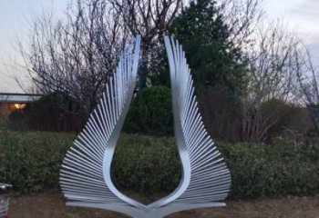 鋼管鳳尾雕塑 異形噴水雕塑 農村雕塑