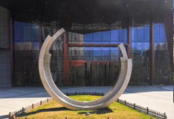 剪紙月牙雕塑 切面燈光月亮牙雕塑 政府雕塑