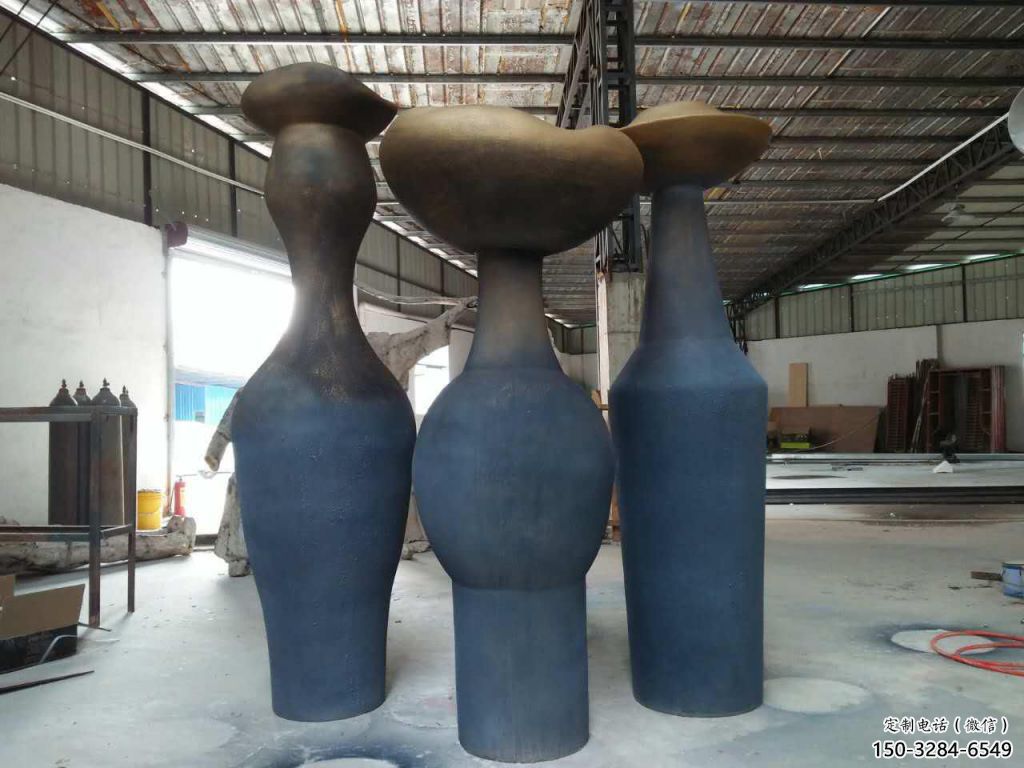 酒店花瓶雕塑 景觀雕塑 現(xiàn)代瓶子雕塑