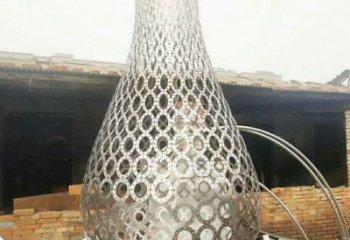 公園花瓶雕塑 創(chuàng)意企業(yè)瓶子雕塑 美陳瓶子雕塑