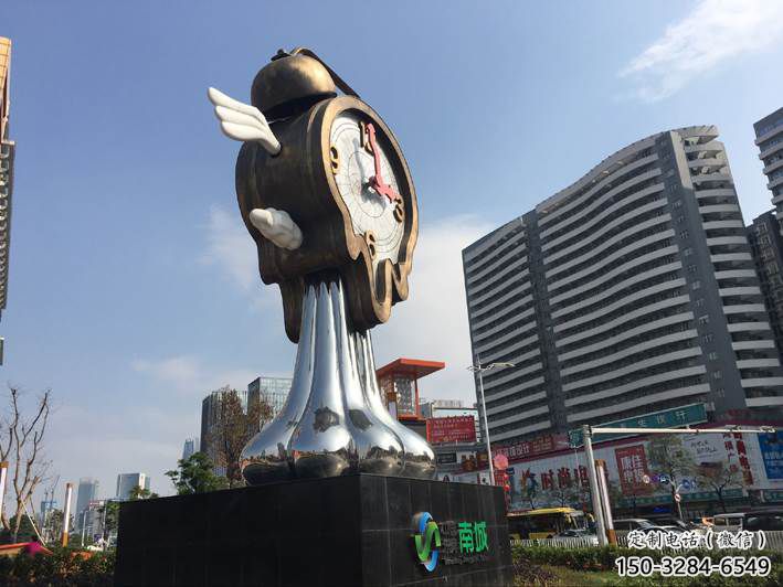 室內鐘表雕塑 仿真時鐘雕塑 大型雕塑