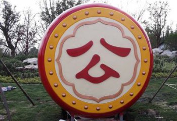 草地大鼓雕塑 現代校園雕塑 大型鑼鼓雕塑
