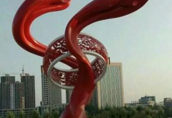 街頭大鼓雕塑 大型別墅區雕塑 鋼管鑼鼓雕塑