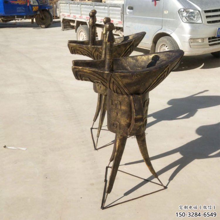 公園酒杯雕塑 戶外杯子雕塑 抽象酒杯子雕塑