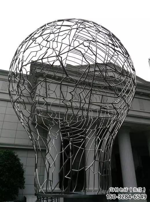 幾何燈泡雕塑 發(fā)光公園電燈泡雕塑 大門口燈具主題