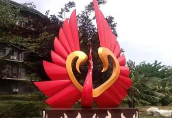 商業(yè)街風箏雕塑 烤漆景觀雕塑 彩繪雕塑