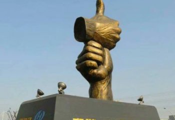 握手雕塑 歐式步行街雕塑 大型誠信雕塑