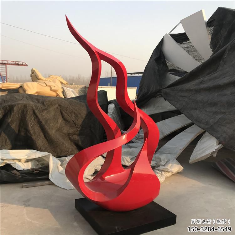 校園火把雕塑 啞光星火相傳主題 星火頭雕塑