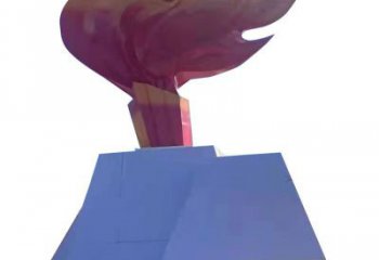 火把雕塑 歐式步行街星火相傳主題 大型篝火雕塑