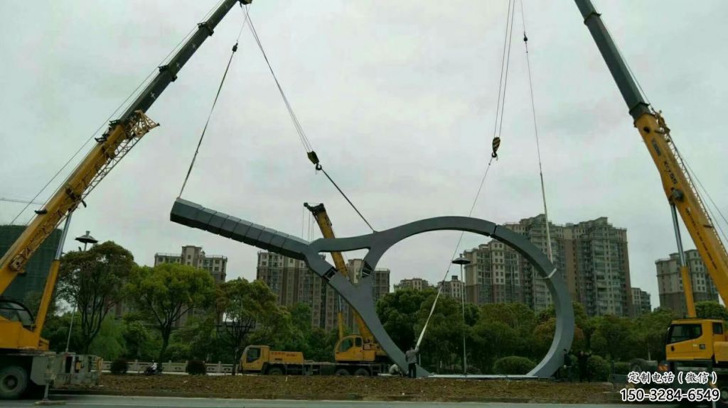 景觀球拍雕塑 剪影網球拍雕塑 商業街體育雕塑